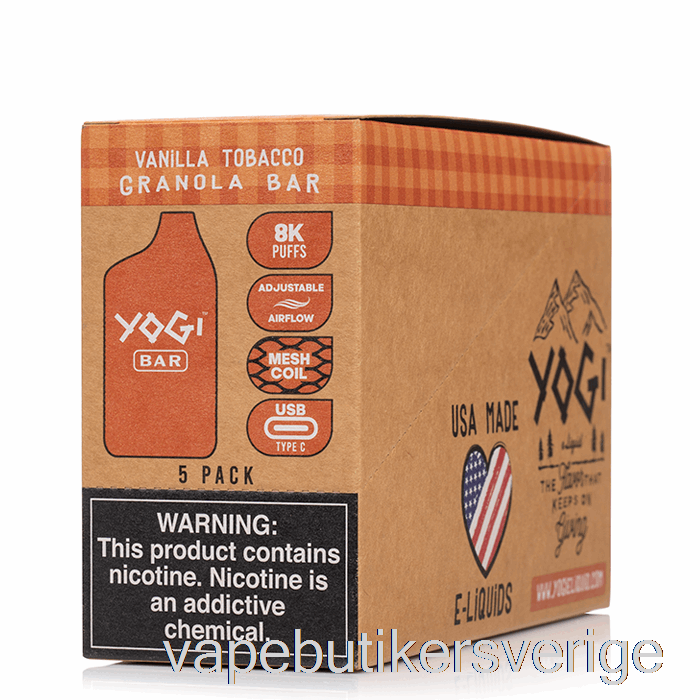 Vape Sverige [5-pack] Yogi Bar 8000 Engångs